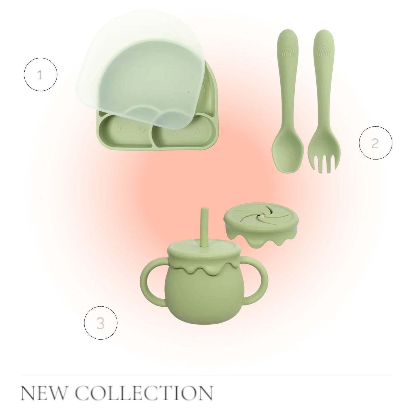 Kinderservies Set Groen