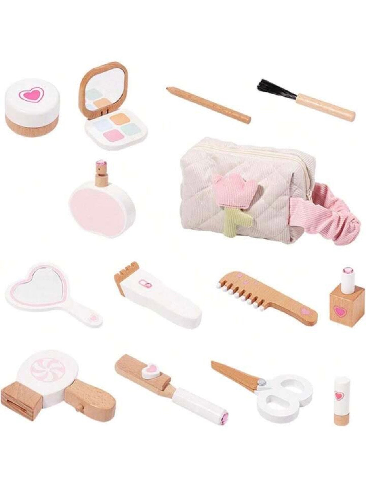 Houten Make-Up Set