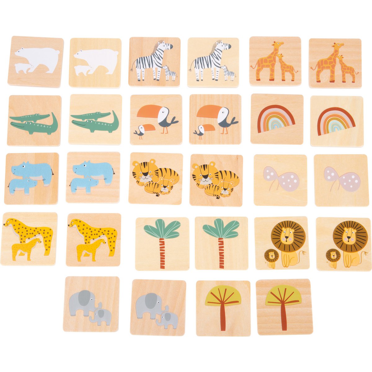 Memo Safari Bordspel van Hout