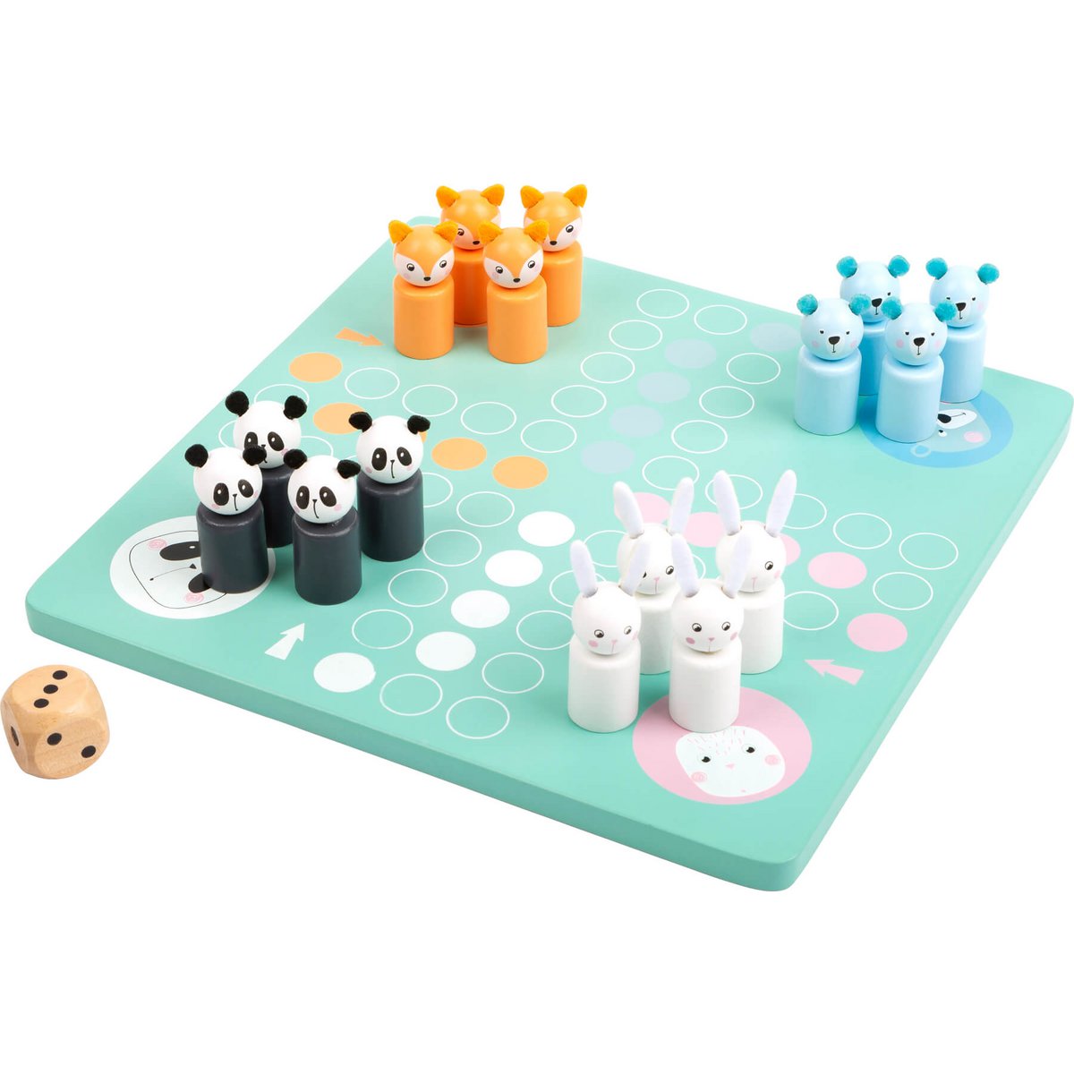 Ludo Pastel Bordspel van Hout