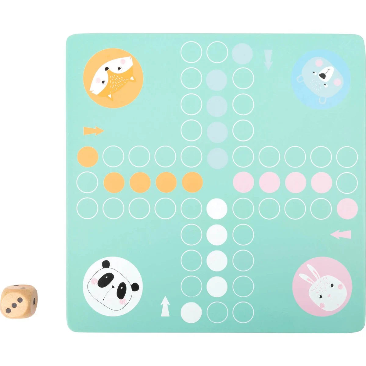 Ludo Pastel Bordspel van Hout