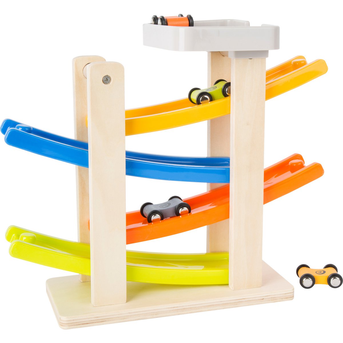 Houten Racebaan met Parkeerdek