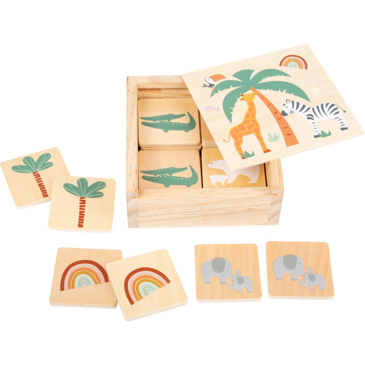 Memo Safari Bordspel van Hout